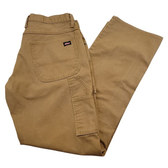Dickies Other - Dickies Mens 36x34 Flex Duck Utility Carpenter Jeans Pants Tool Pockets Brown